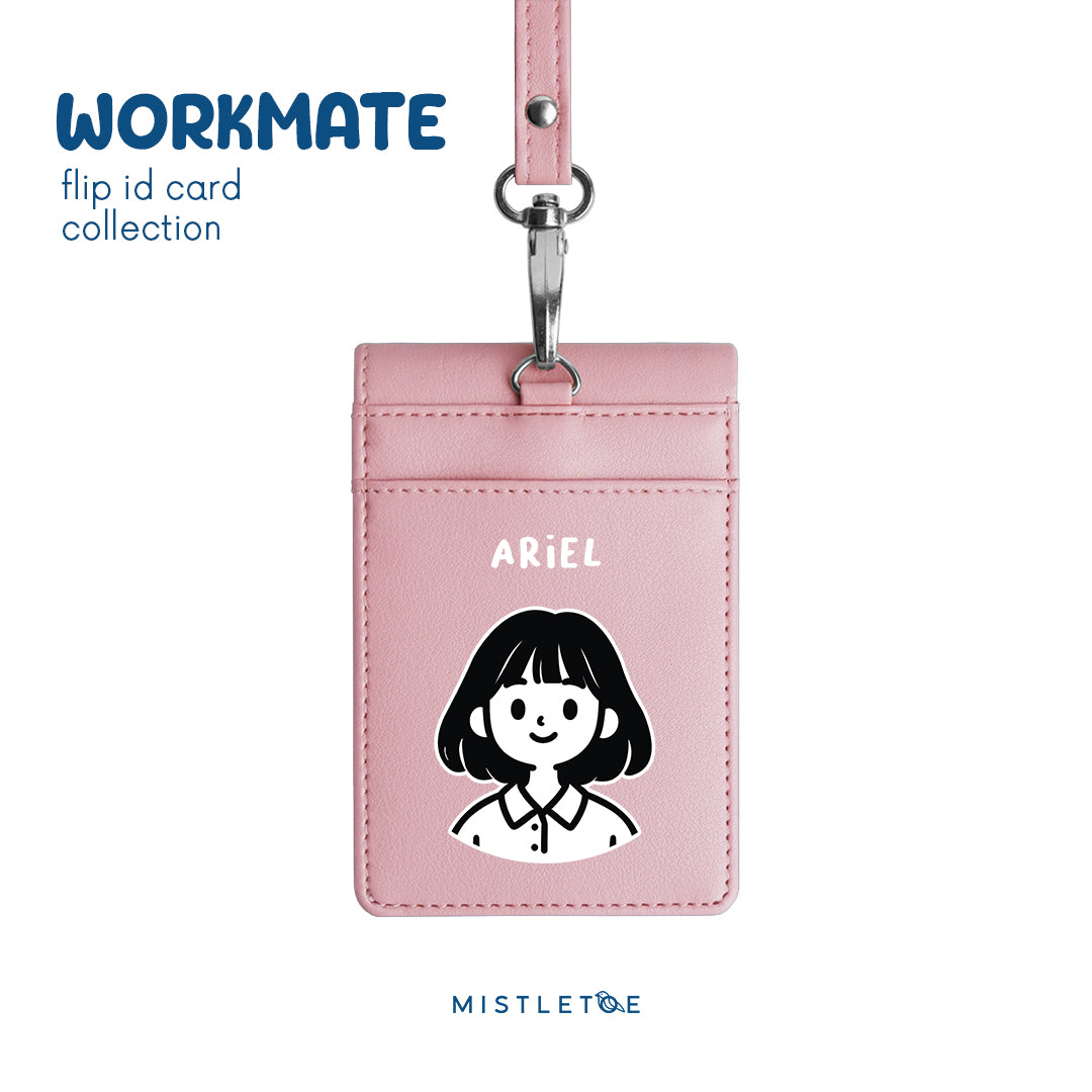 Bobby Girl - Flip ID Card | Lanyard - Blossom Pink