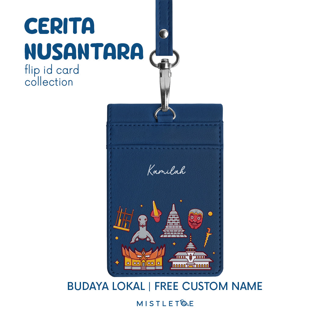 Budaya Lokal - Flip ID Card | Lanyard