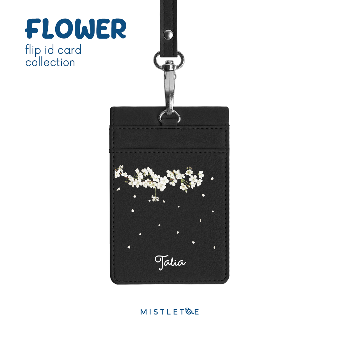 Cherry Blossom - Flip ID Card | Lanyard