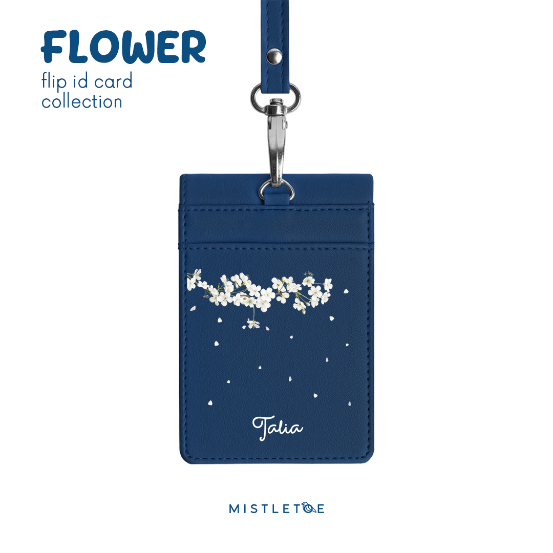 Cherry Blossom - Flip ID Card | Lanyard