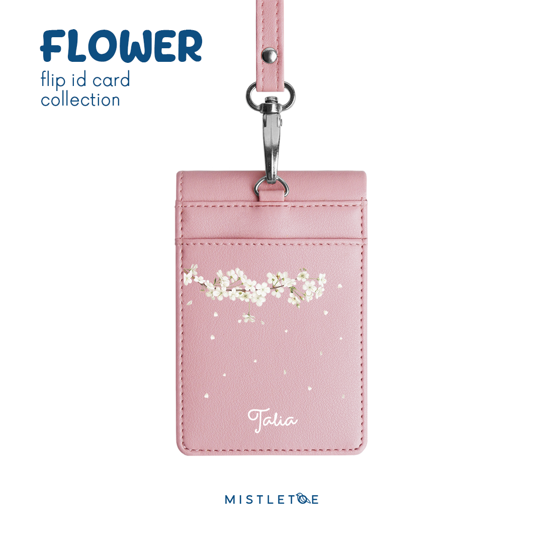 Cherry Blossom - Flip ID Card | Lanyard
