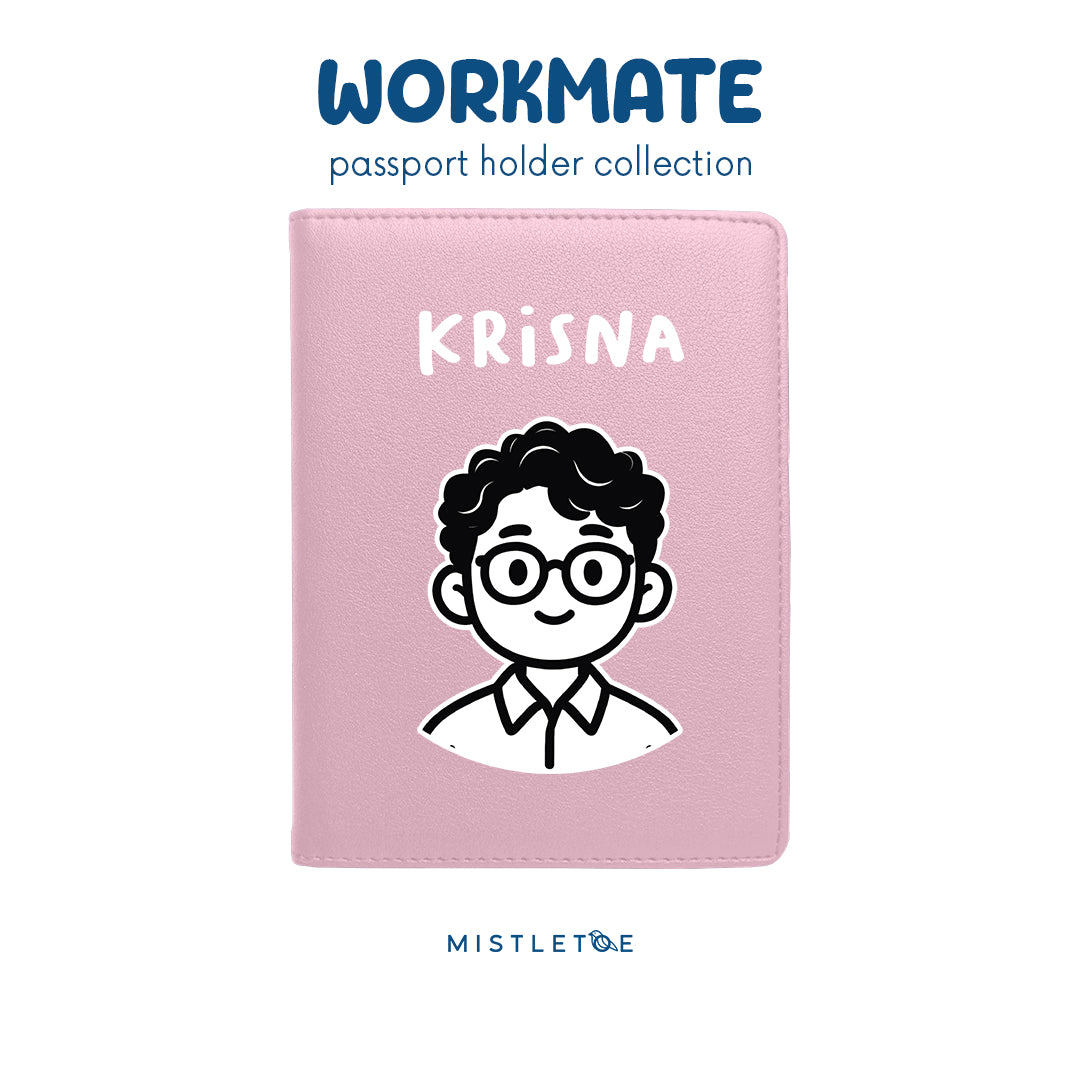 Curly Specs - Passport Holder - Blossom Pink