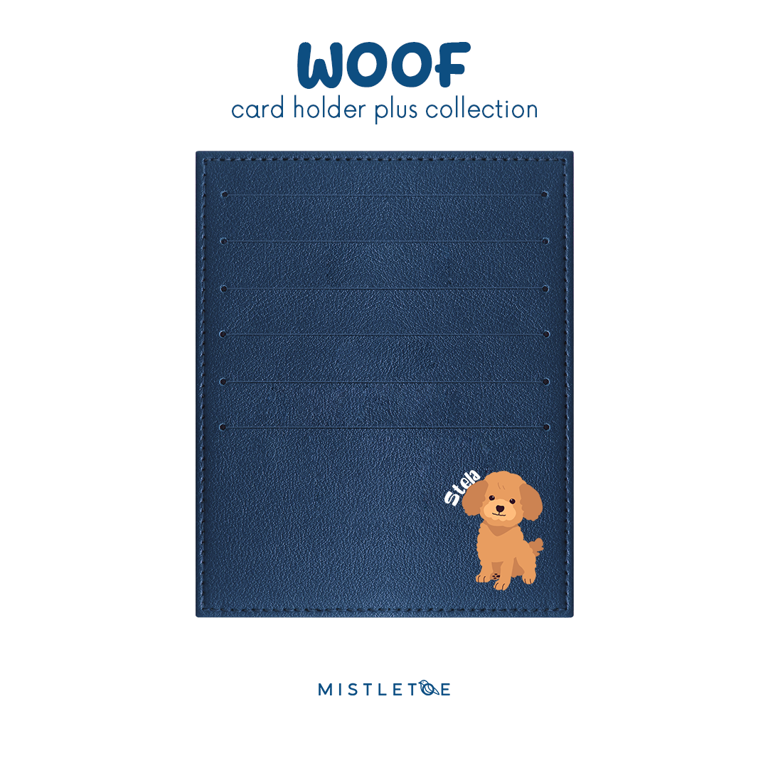 Cute Poodle - Card Holder Plus