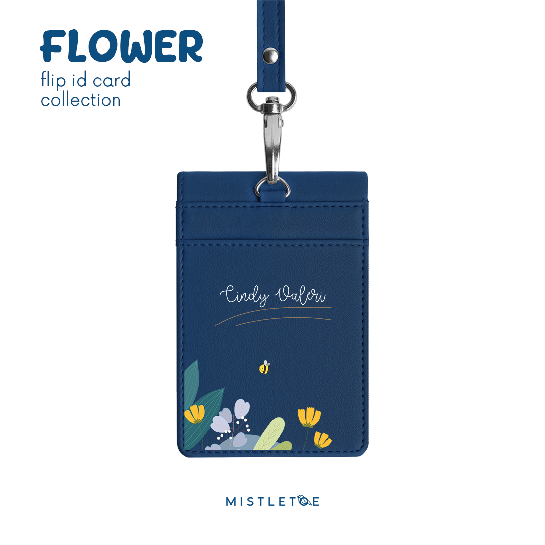 Flower Bee - Flip ID Card | Lanyard