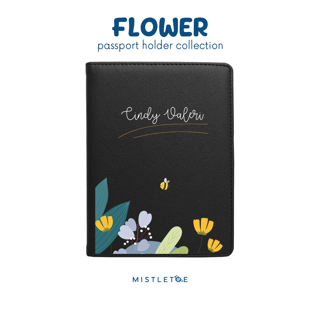 Flower Bee - Passport Holder