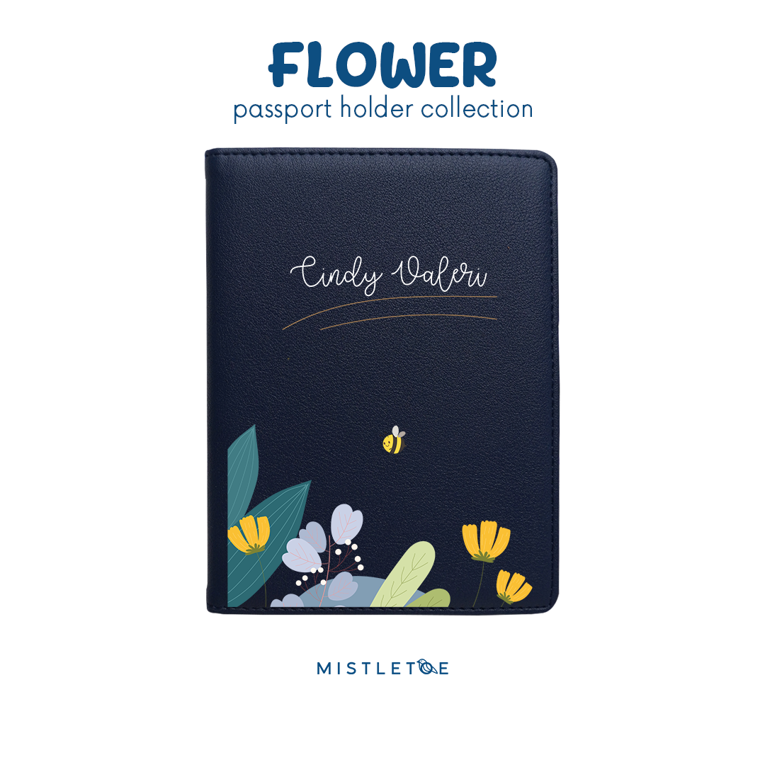 Flower Bee - Passport Holder