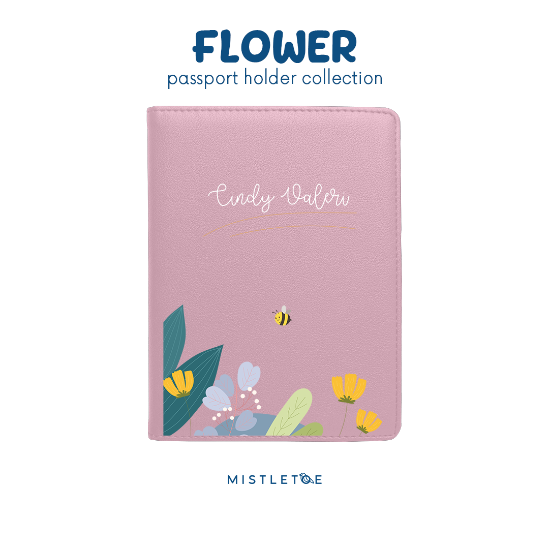 Flower Bee - Passport Holder