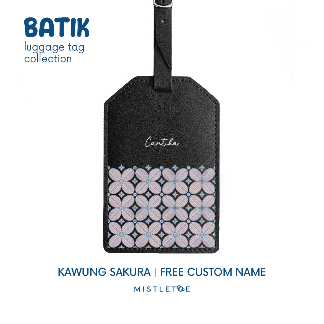 Kawung Sakura - Luggage Tag