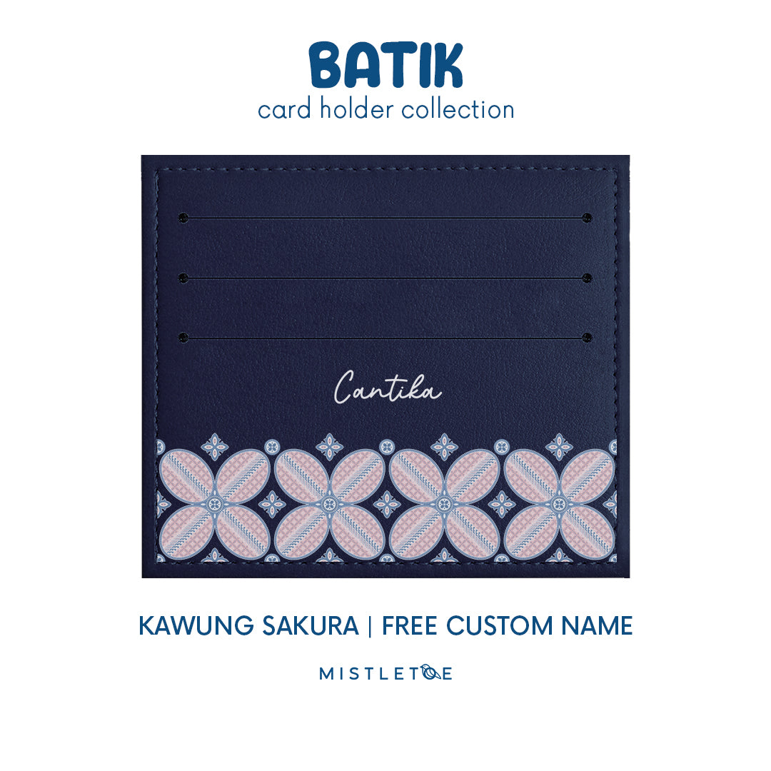 Kawung Sakura - Card Holder