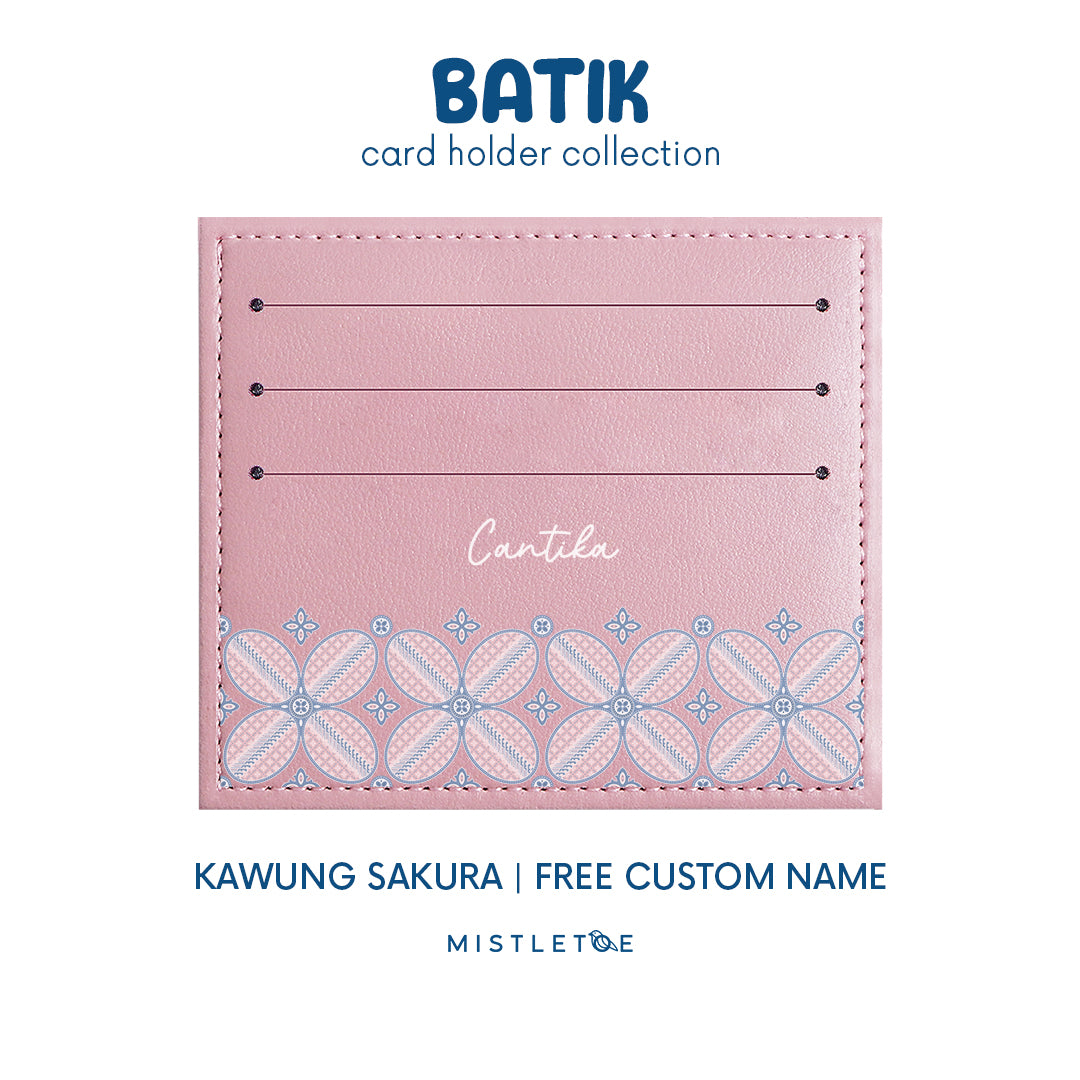 Kawung Sakura - Card Holder