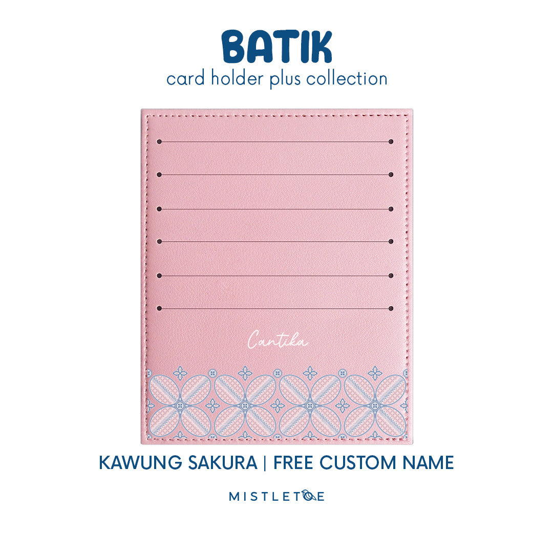 Kawung Sakura - Card Holder Plus