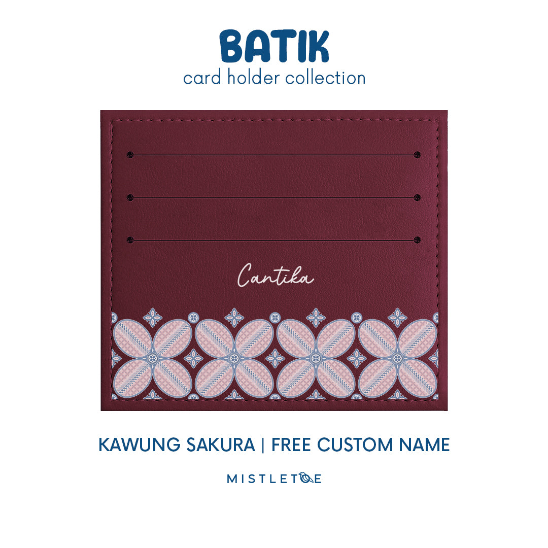 Kawung Sakura - Card Holder