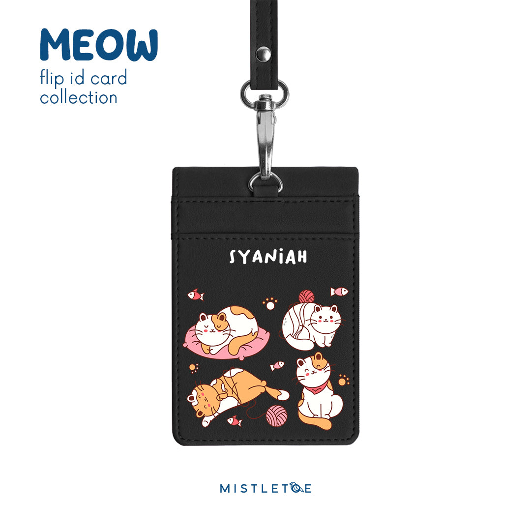 Kitten Nap - Flip ID Card | Lanyard