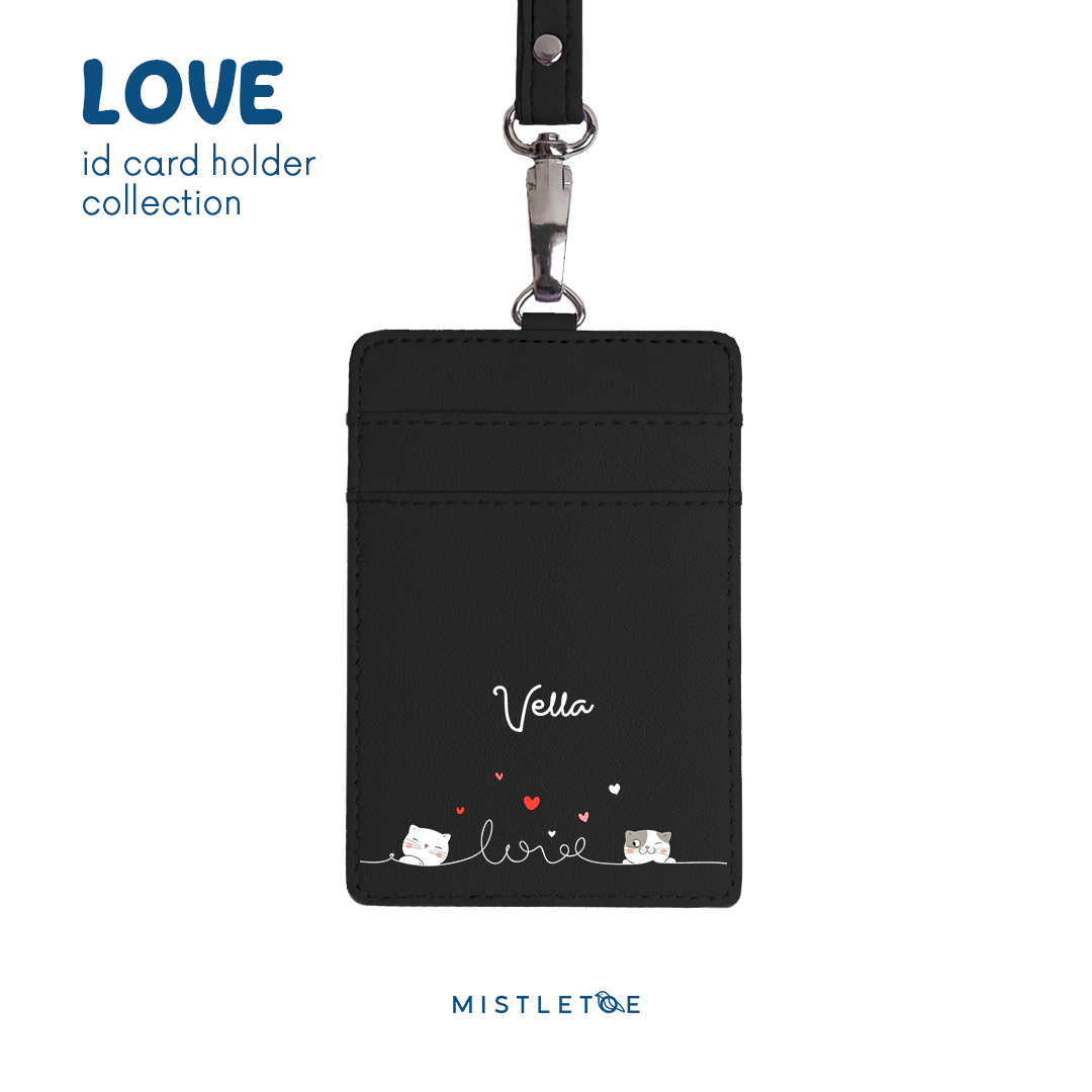 Love Love Cat - ID Card Holder | Lanyard