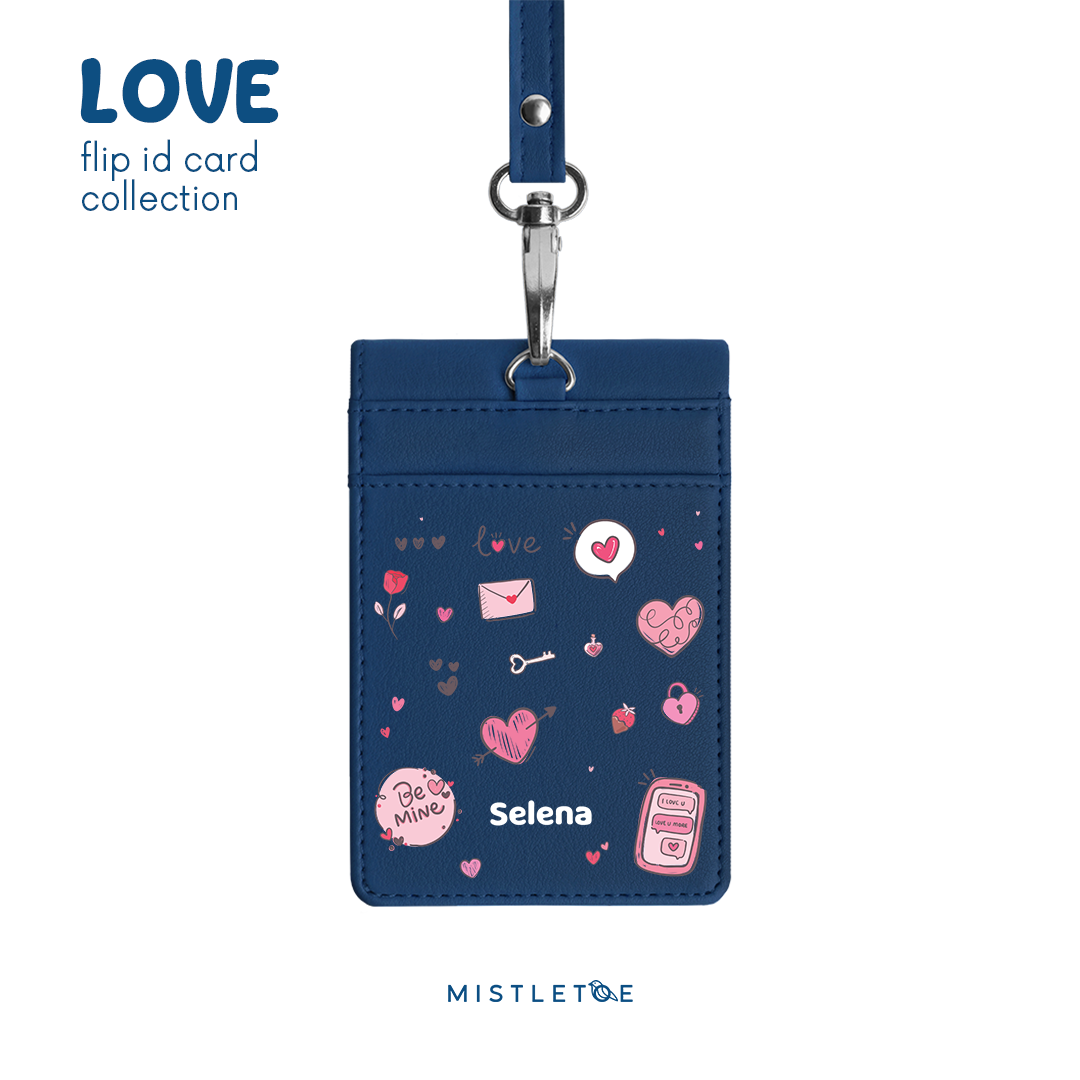 Love Love Love - Flip ID Card | Lanyard