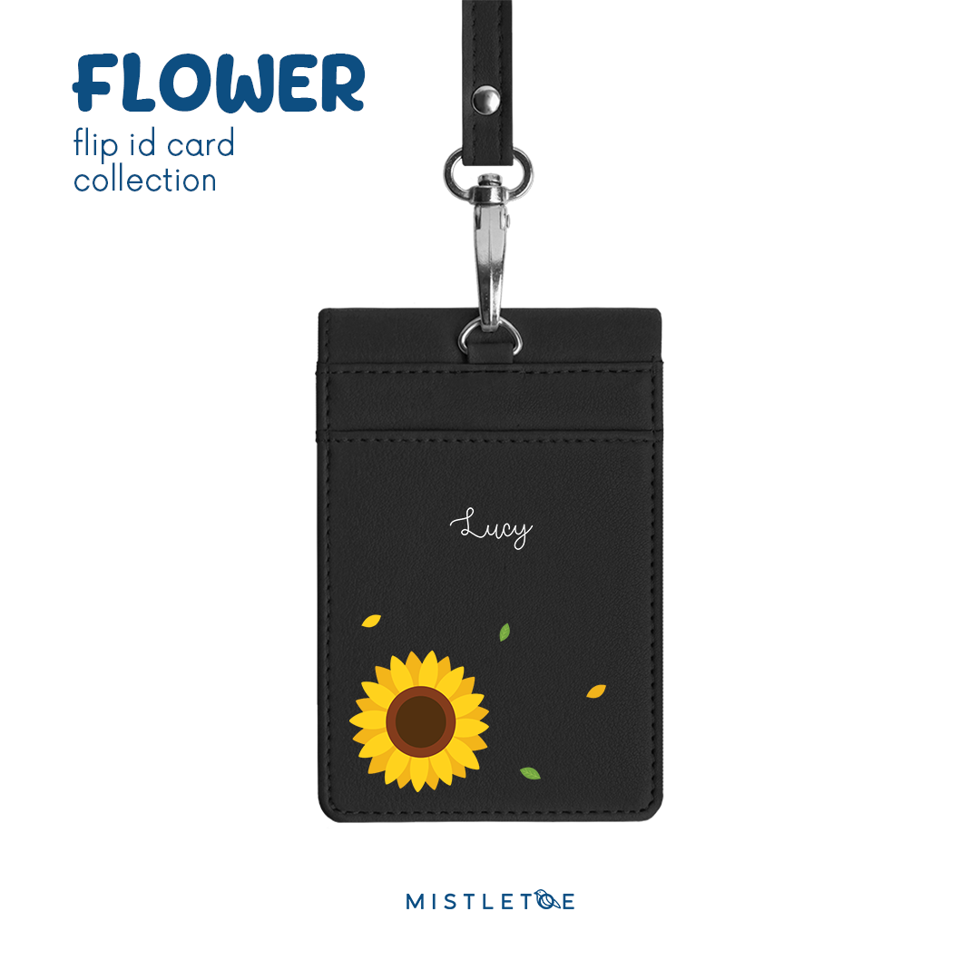 Mini Sunflower - Flip ID Card | Lanyard