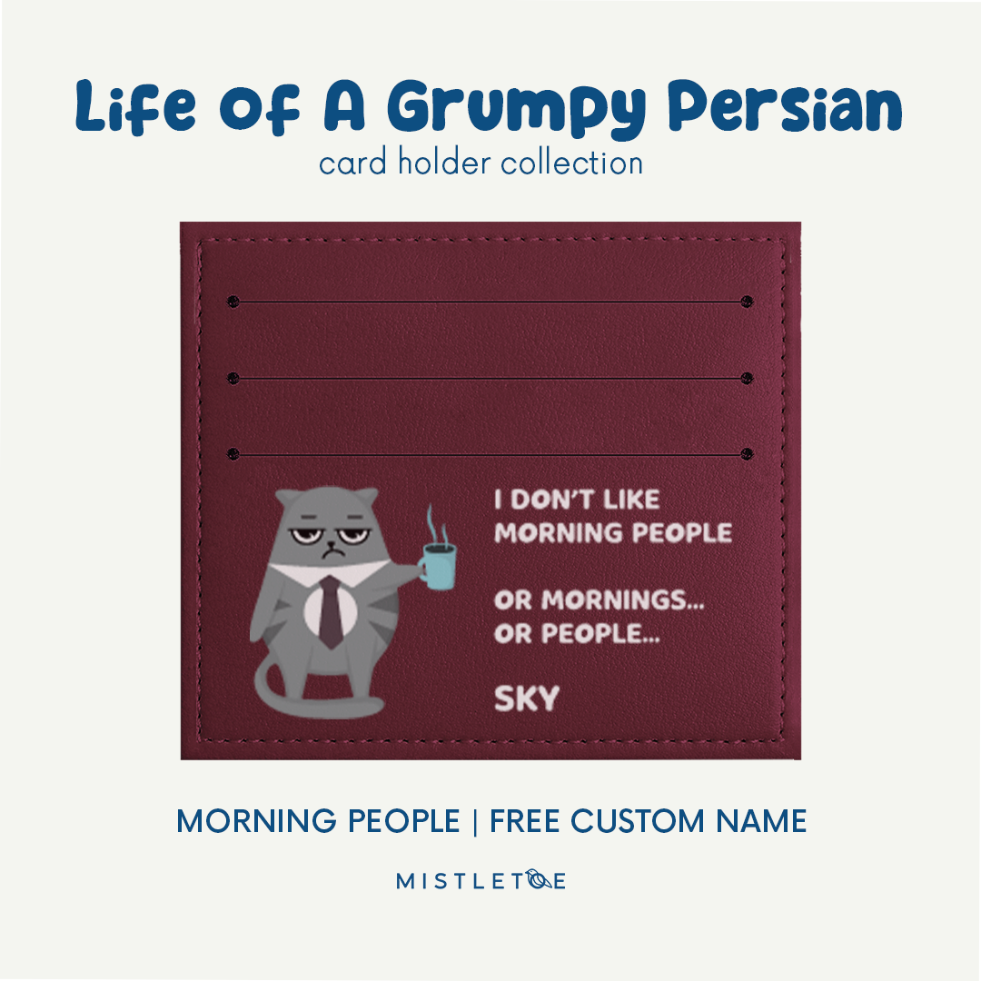 Morning People - Card Holder