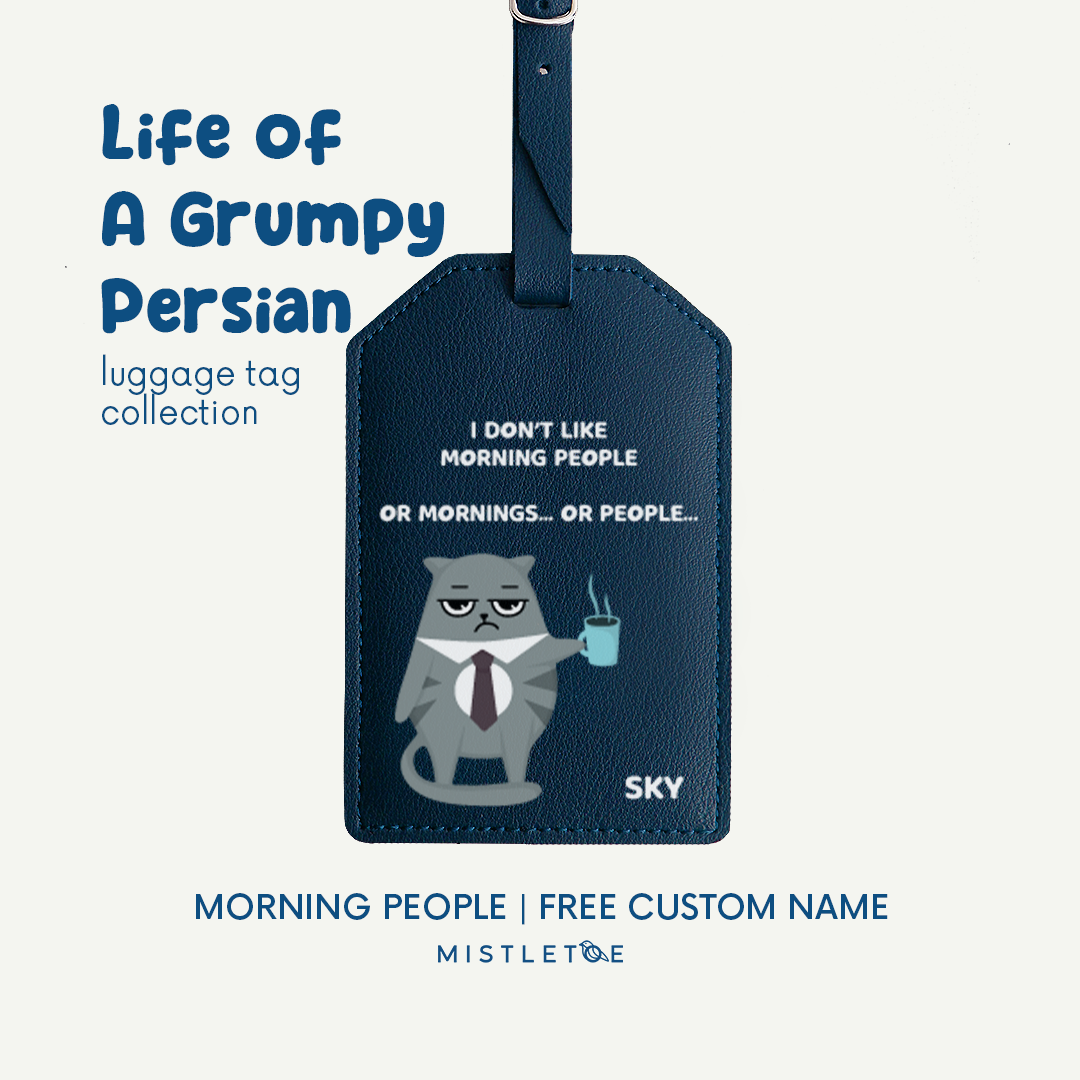 Morning People - Luggage Tag
