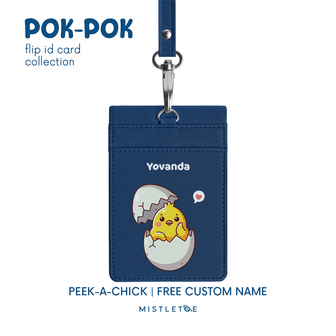 Peek-a-Chick - Flip ID Card | Lanyard