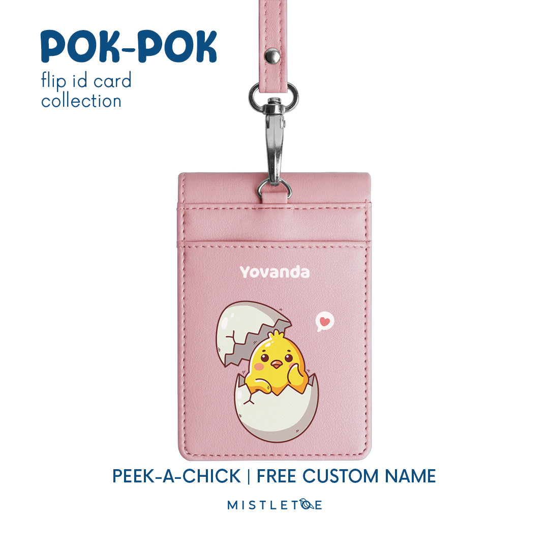 Peek-a-Chick - Flip ID Card | Lanyard