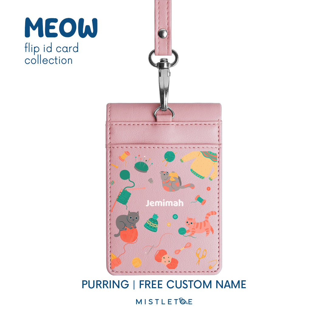 Purring - Flip ID Card | Lanyard