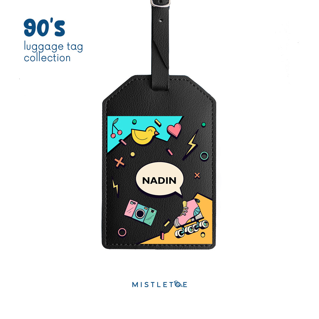 Retro Vibes - Luggage Tag