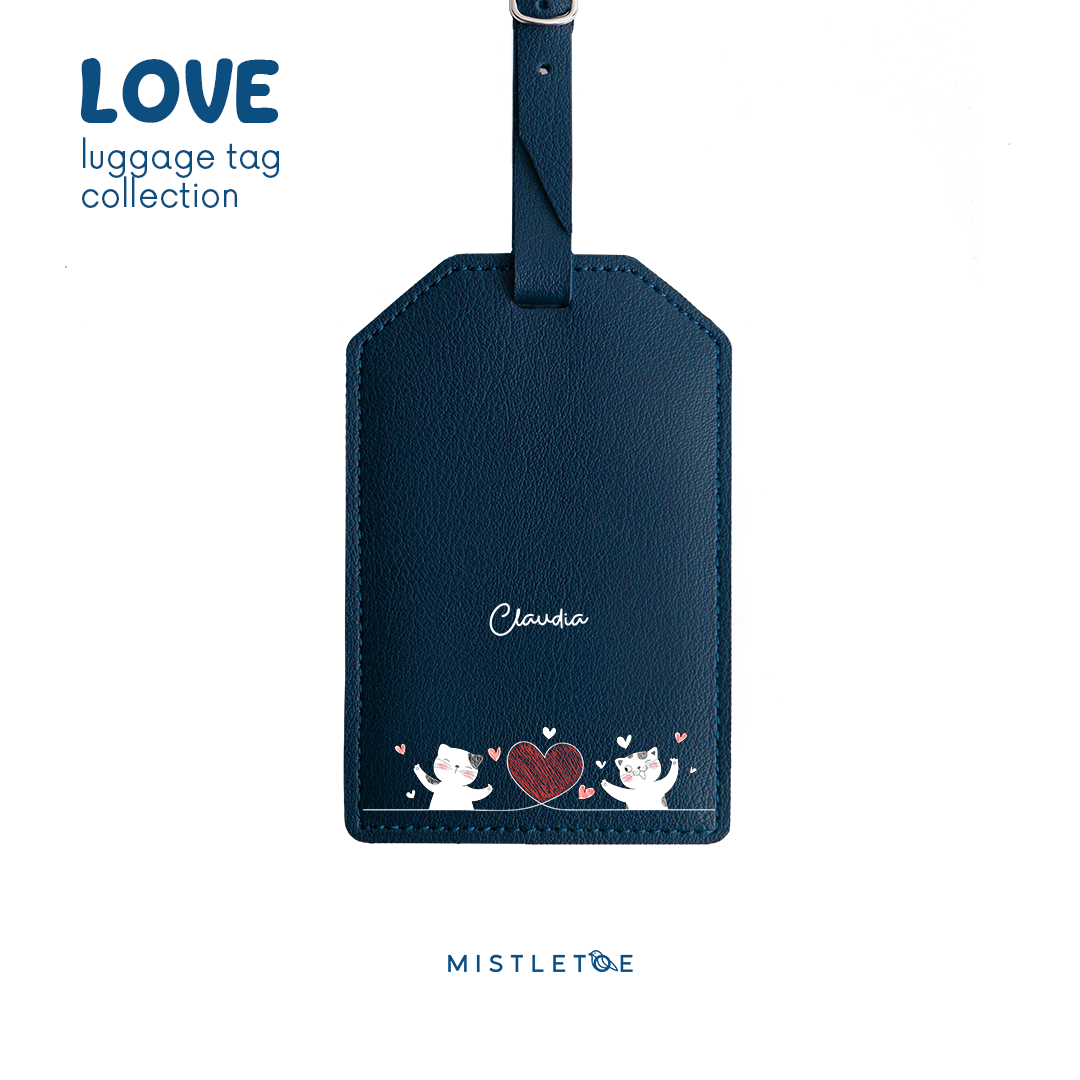 Shy Shy Cat - Luggage Tag