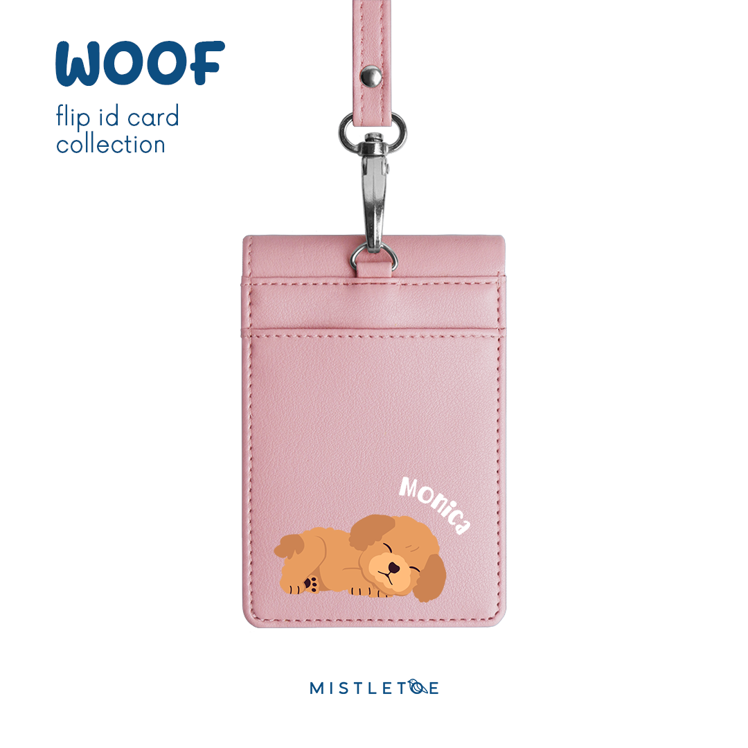 Sleepy Poodle - Flip ID Card | Lanyard