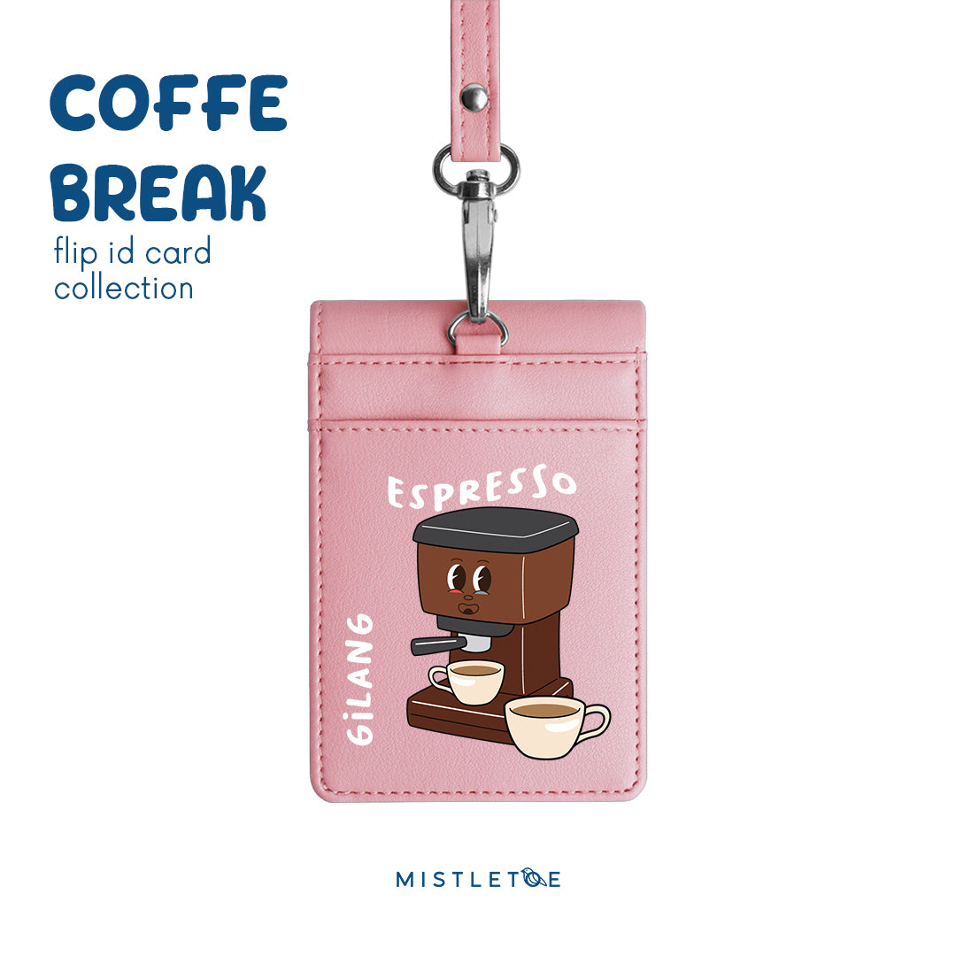 Team Espresso - Flip ID Card - Blossom Pink