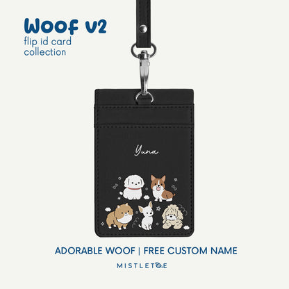 Adorable Woof - Flip ID Card | Lanyard