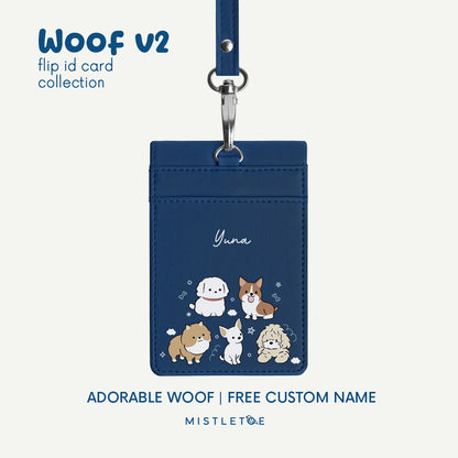 Adorable Woof - Flip ID Card | Lanyard