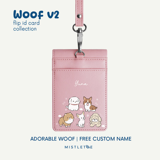 Adorable Woof - Flip ID Card | Lanyard