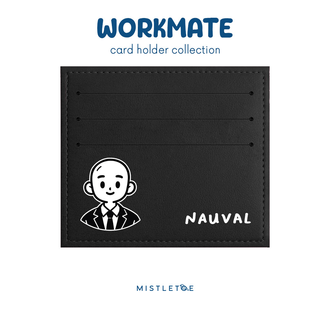 Bald Boy - Card Holder - Charcoal Black