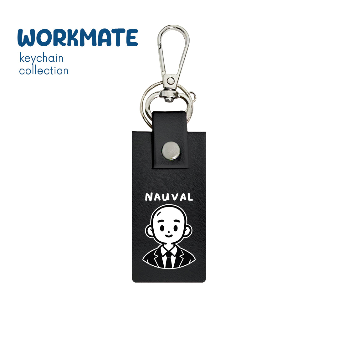 Bald Boy - Keychain - Charcoal Black