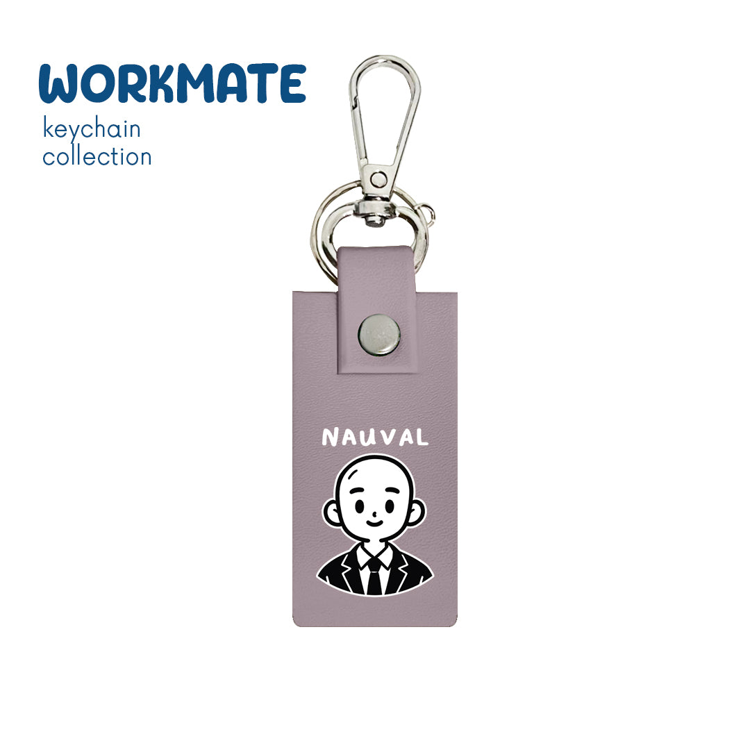 Bald Boy - Keychain - Dusty Lavender