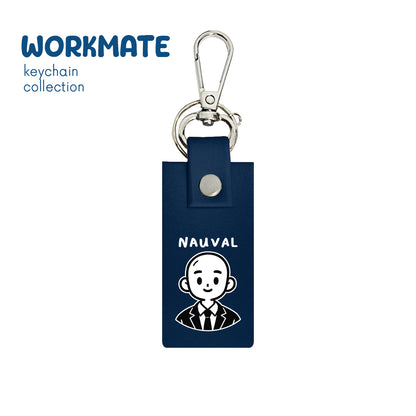Bald Boy - Keychain - Navy Blue