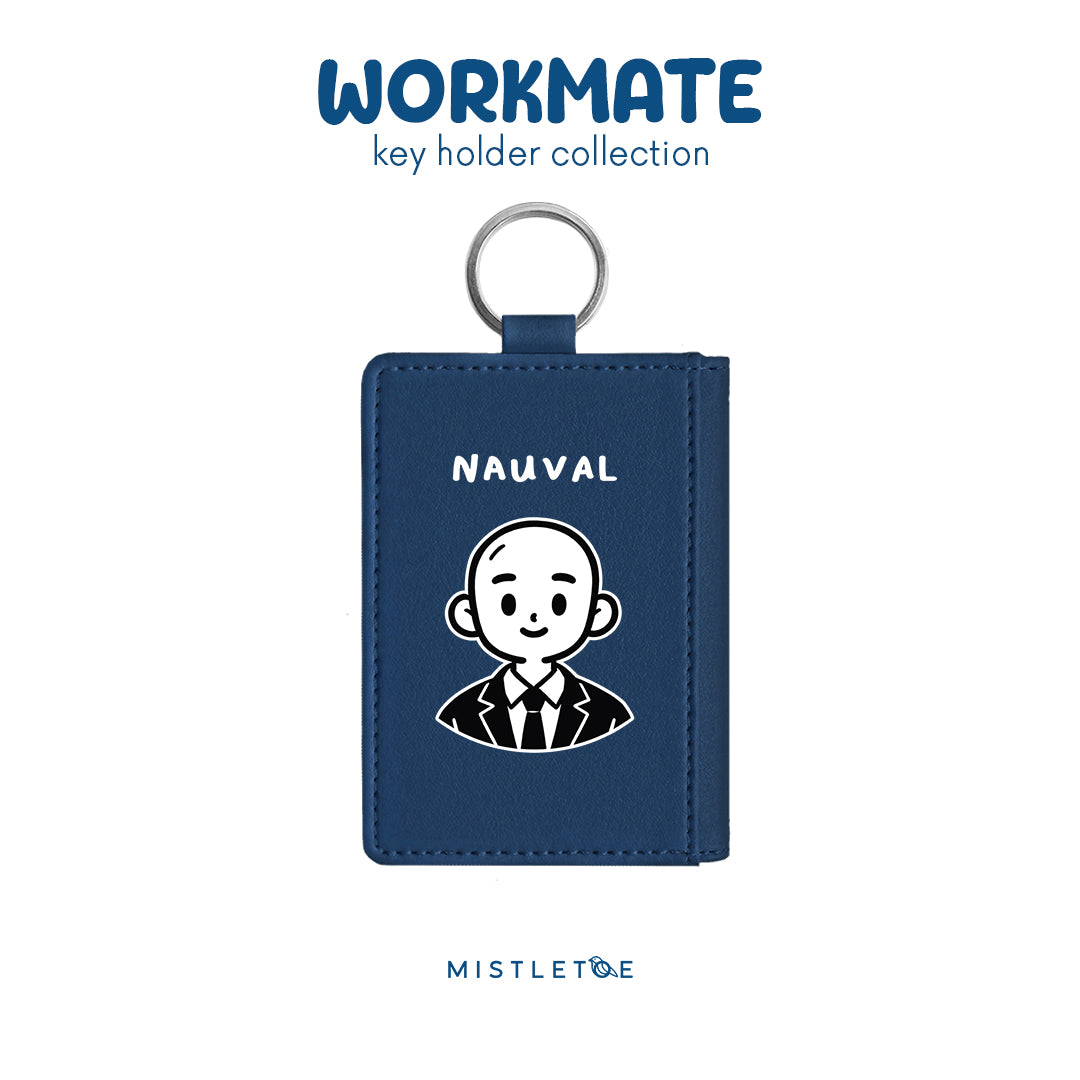 Bald Boy - Key Holder - Navy Blue