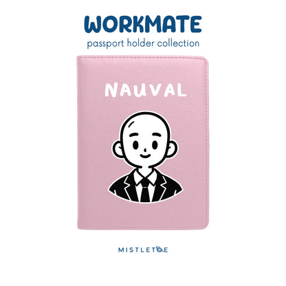 Bald Boy - Passport Holder - Blossom Pink