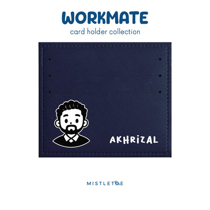 Beardy Guy - Card Holder - Navy Blue