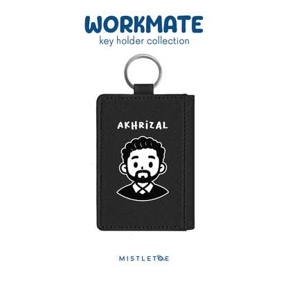 Beardy Guy - Key Holder - Charcoal Black