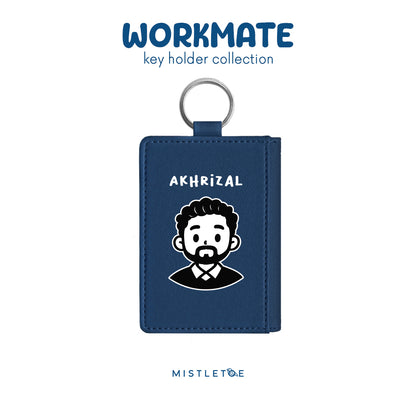 Beardy Guy - Key Holder - Navy Blue