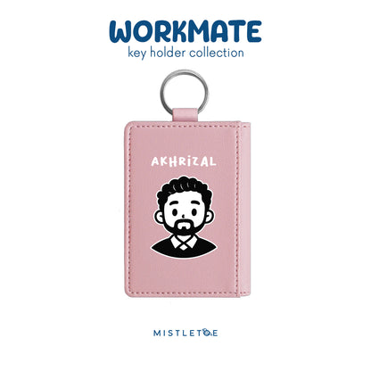 Beardy Guy - Key Holder - Blossom Pink