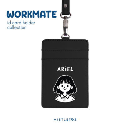 Bobby Girl - ID Card Holder | Lanyard - Charcoal Black
