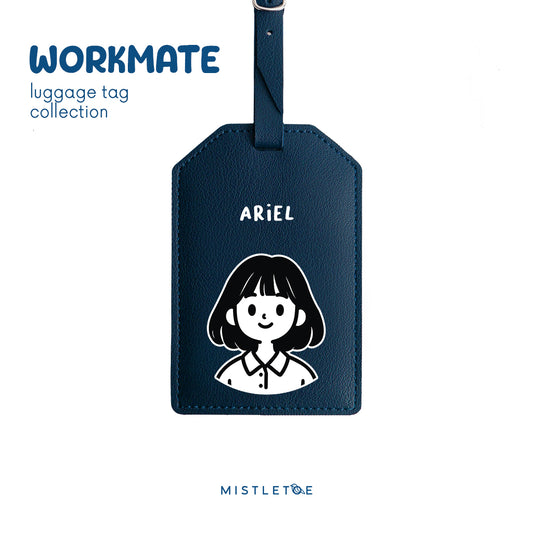 Bobby Girl - Luggage Tag - Navy Blue