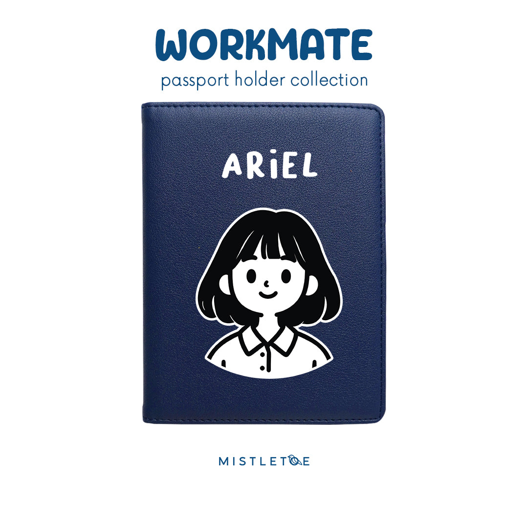 Bobby Girl - Passport Holder - Navy Blue