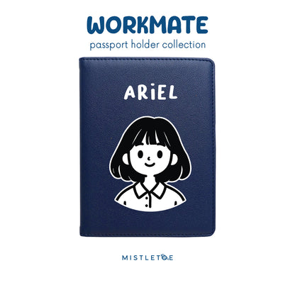 Bobby Girl - Passport Holder - Navy Blue