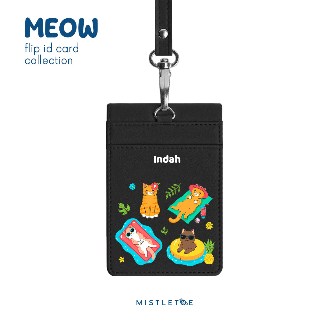 Catcation - Flip ID Card | Lanyard