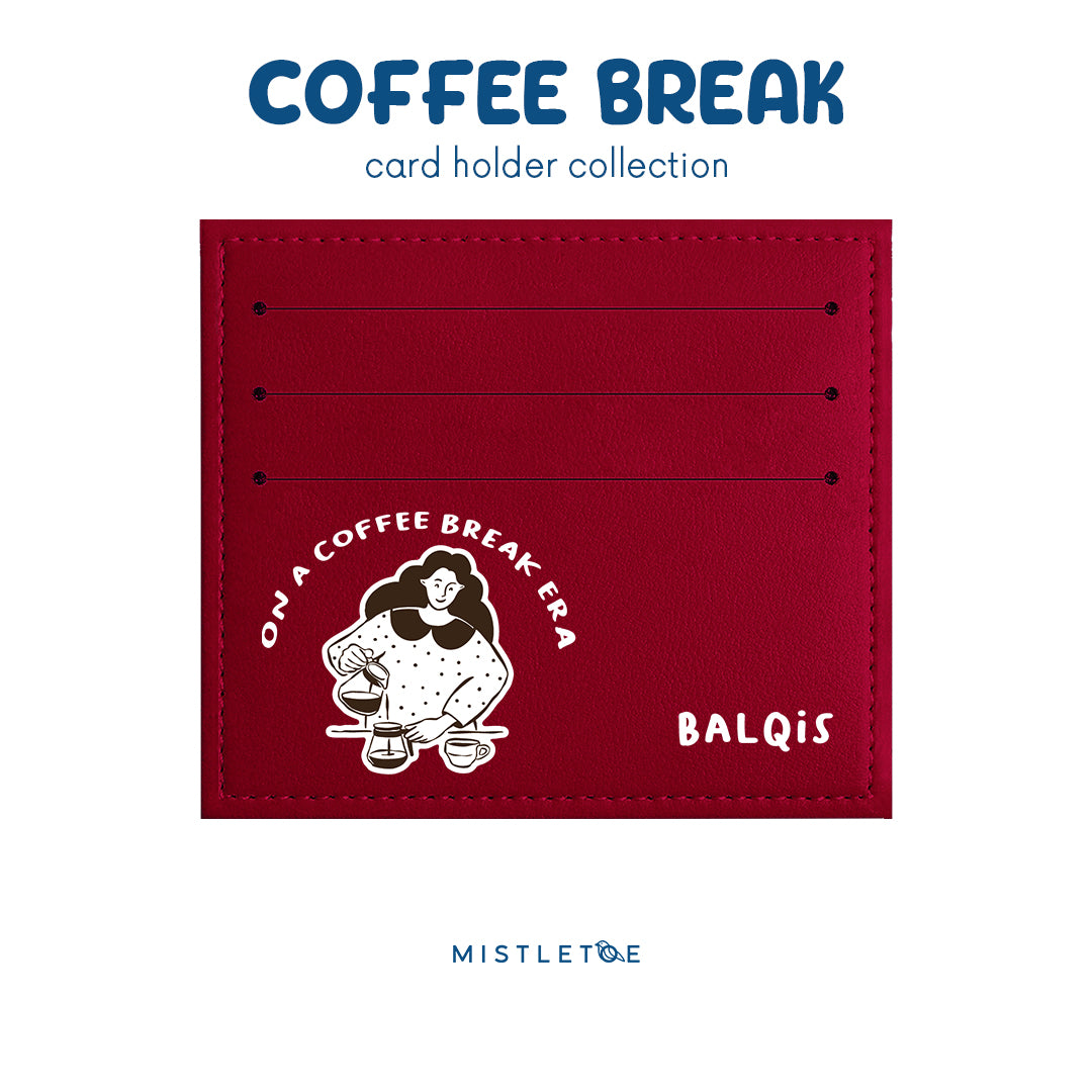 Coffee Break - Card Holder - Cherry Red