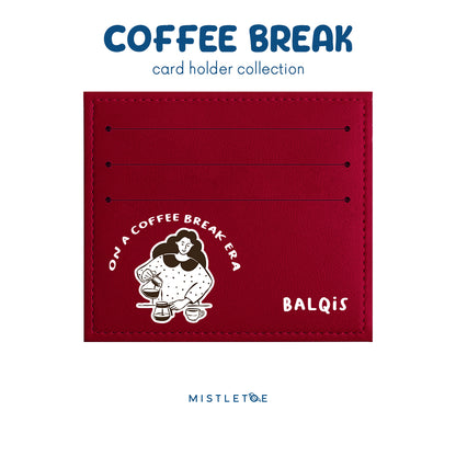 Coffee Break - Card Holder - Cherry Red