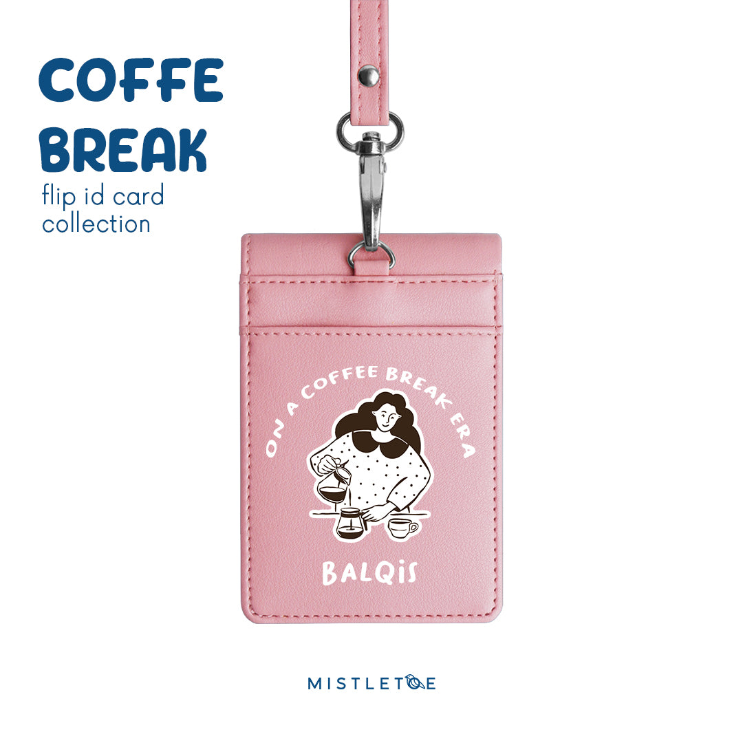 Coffee Break - Flip ID Card - Blossom Pink